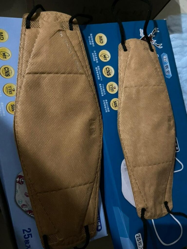 不同使用者在通勤上班外出時配戴立體口罩的情境