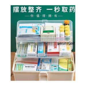 台灣出貨三層好收納醫藥箱：把常用藥、保健品與小物一次整理好