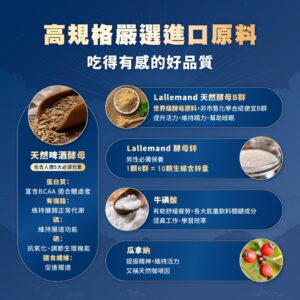 總是覺得累、精神不集中？男性B群可能就是你缺的日常補給