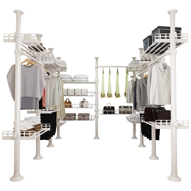 加厚鋼管與穩定結構的晾衣架示意