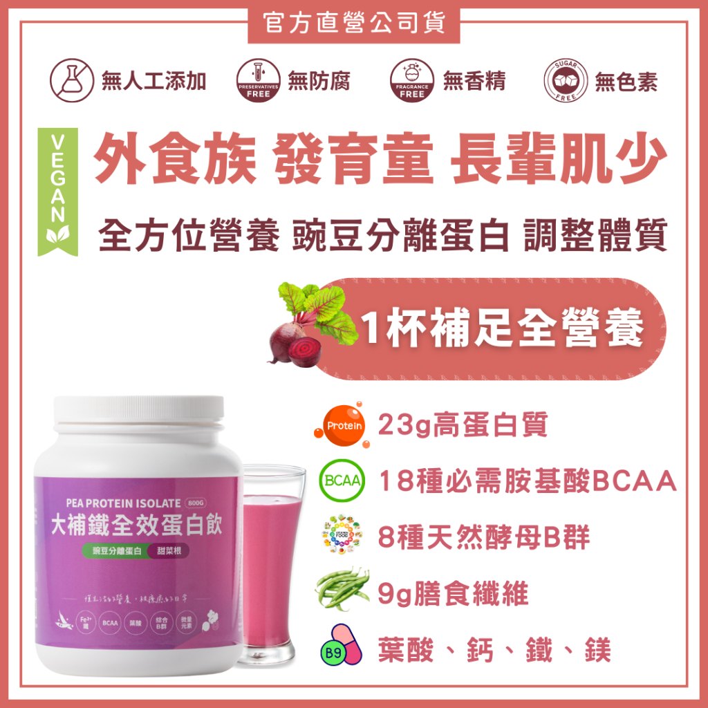 全素高蛋白補鐵飲品情境