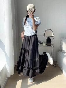 想要顯瘦又有層次感？韓系木耳花邊半身裙的穿搭重點與選擇指南