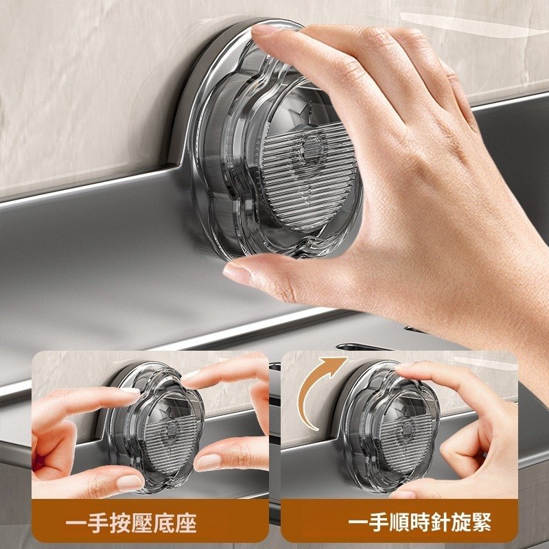 鏡前置物架完成安裝後的收納效果