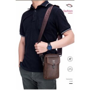 手機常掉、鑰匙找不到、出門手忙？用復古瘋馬皮腰包把日常「收得住」