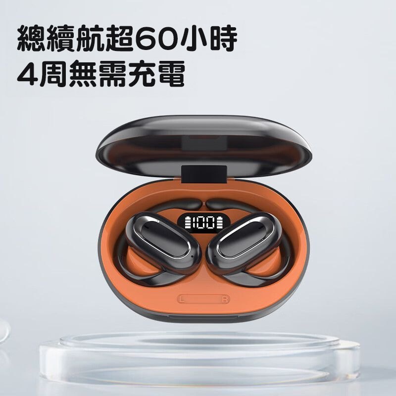 可旋轉耳掛式藍芽耳機貼合與通話