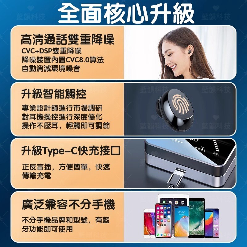 電競藍芽耳機比較示意