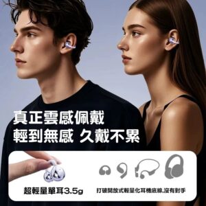 通勤吵雜、戴久不舒服、通話聽不清？耳夾式藍芽 5.4 + AI 降噪的痛點解法