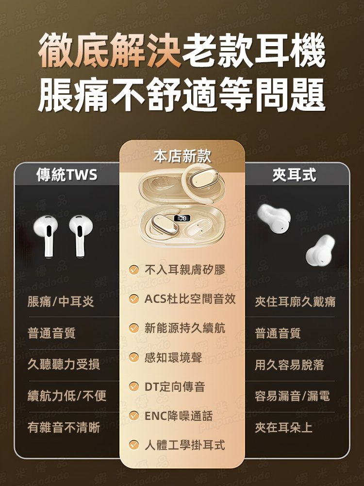 耳掛式耳機通勤與運動使用