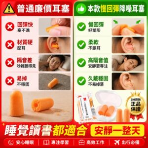 泡棉耳塞 vs 其他降噪耳塞：3M 泡棉耳塞怎麼選更合適？