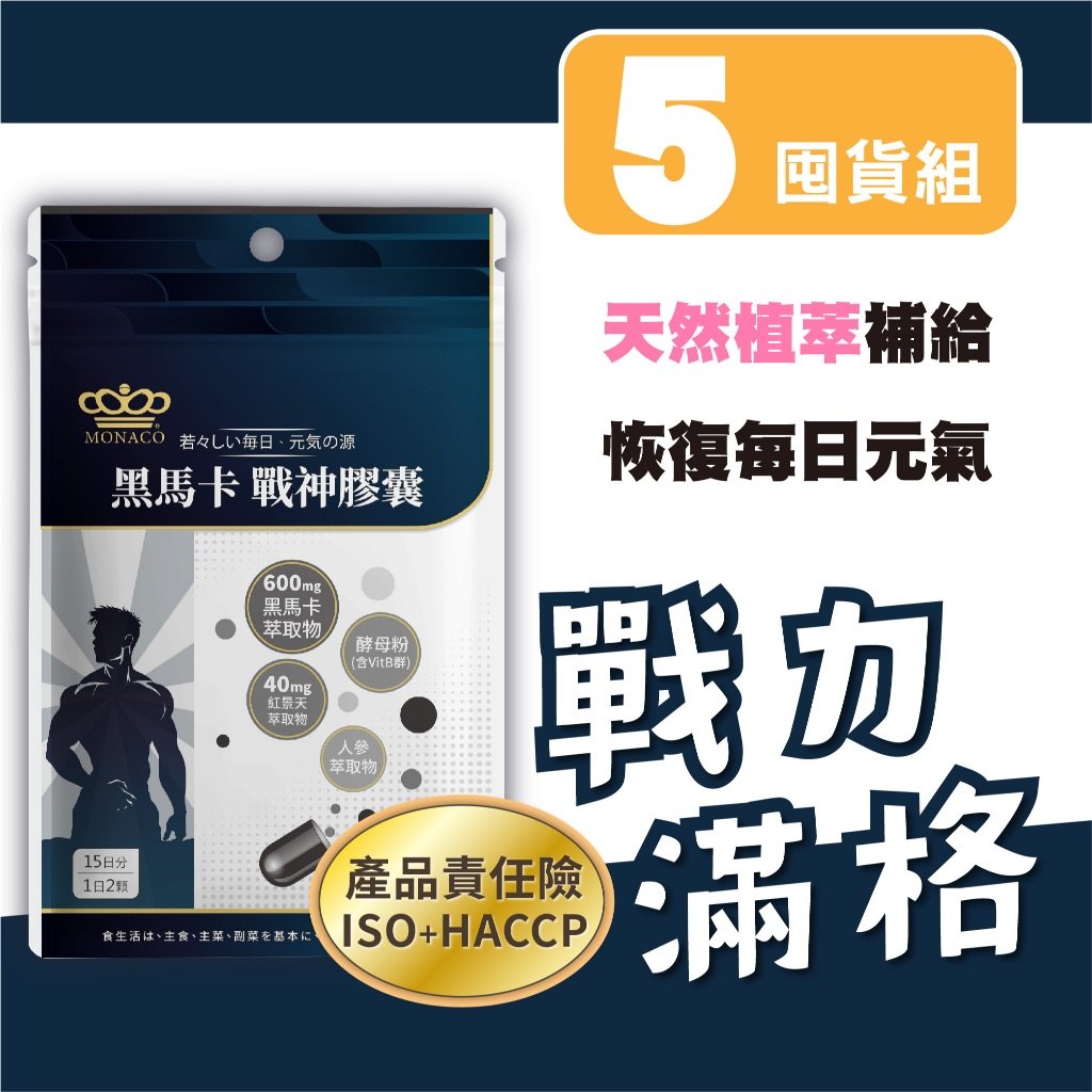 黑馬卡戰神膠囊成分與情境示意