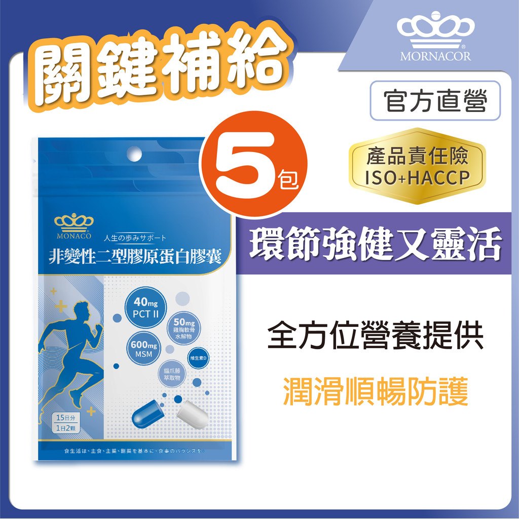 非變性二型膠原蛋白膠囊情境示意