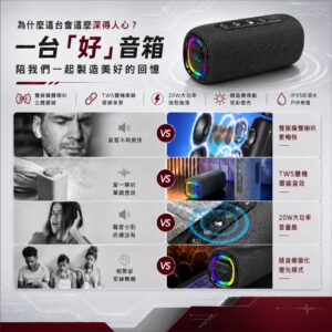 SB620 與一般藍牙音箱差在哪?重低音、藍牙與 TWS 串聯的比較思路
