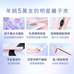 夾完還是毛躁、髮尾翹起來？用雙向負離子水光離子夾的「修正順序」先救回服貼
